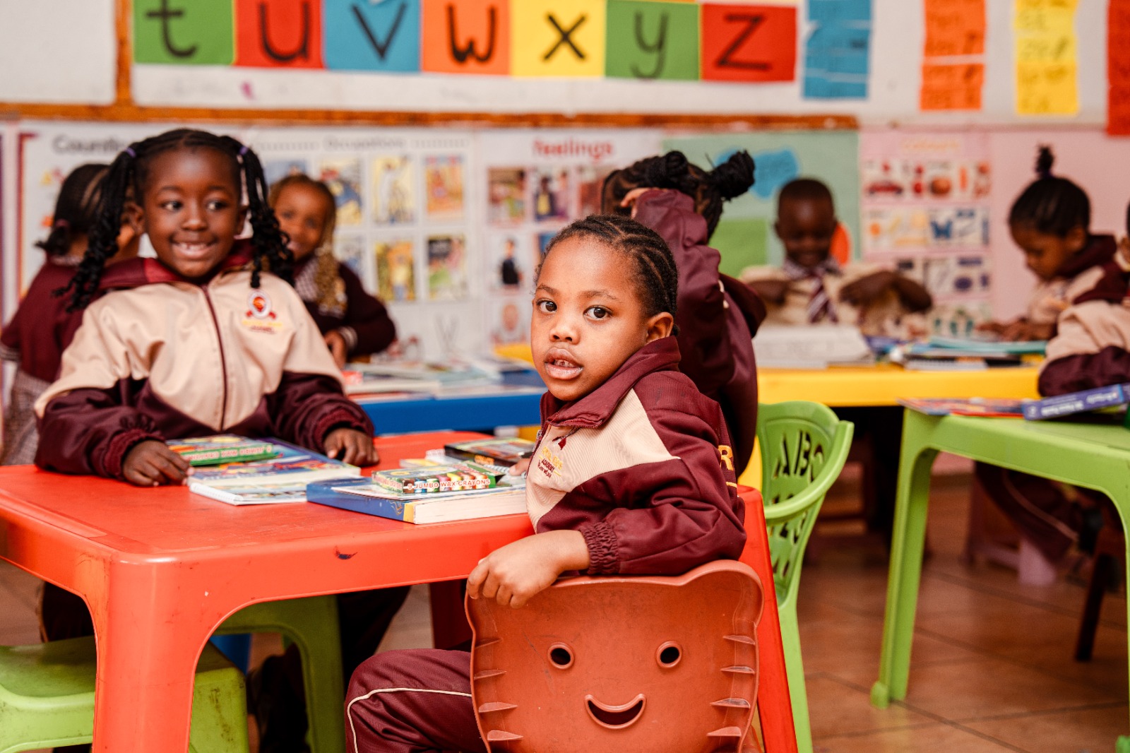Pre-Primary pupils at work in their classroom
